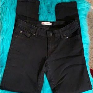 Levi’s EUC straight leg stretch jeans w/button zip